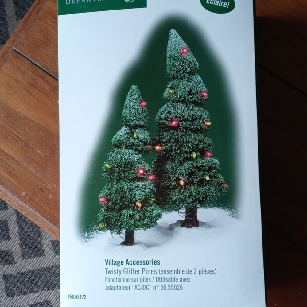 Department 56 Village Accessories Twisty Glitter P
